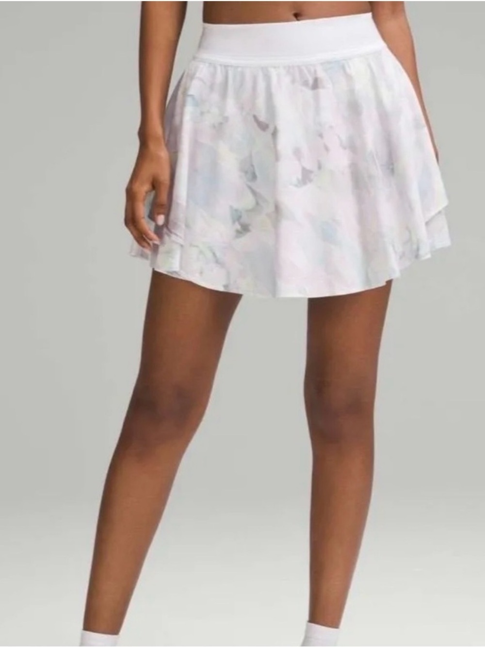 Lululemon Court Rival High-Rise Skirt *Long MARBLE Meadow Sweet Pink
